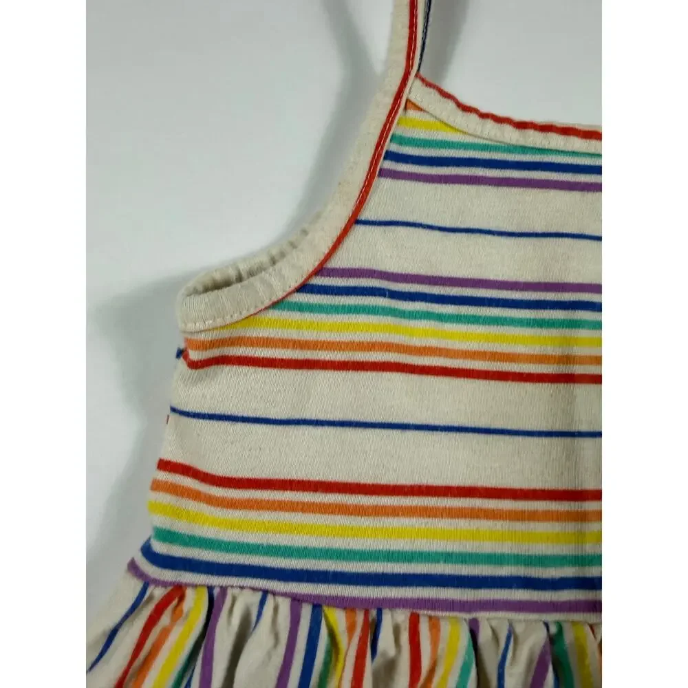 Cat & Jack Rainbow Stripe Sundress with Baby Gap Bloomers Size 18 Months